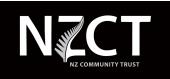 NZCT logo black background